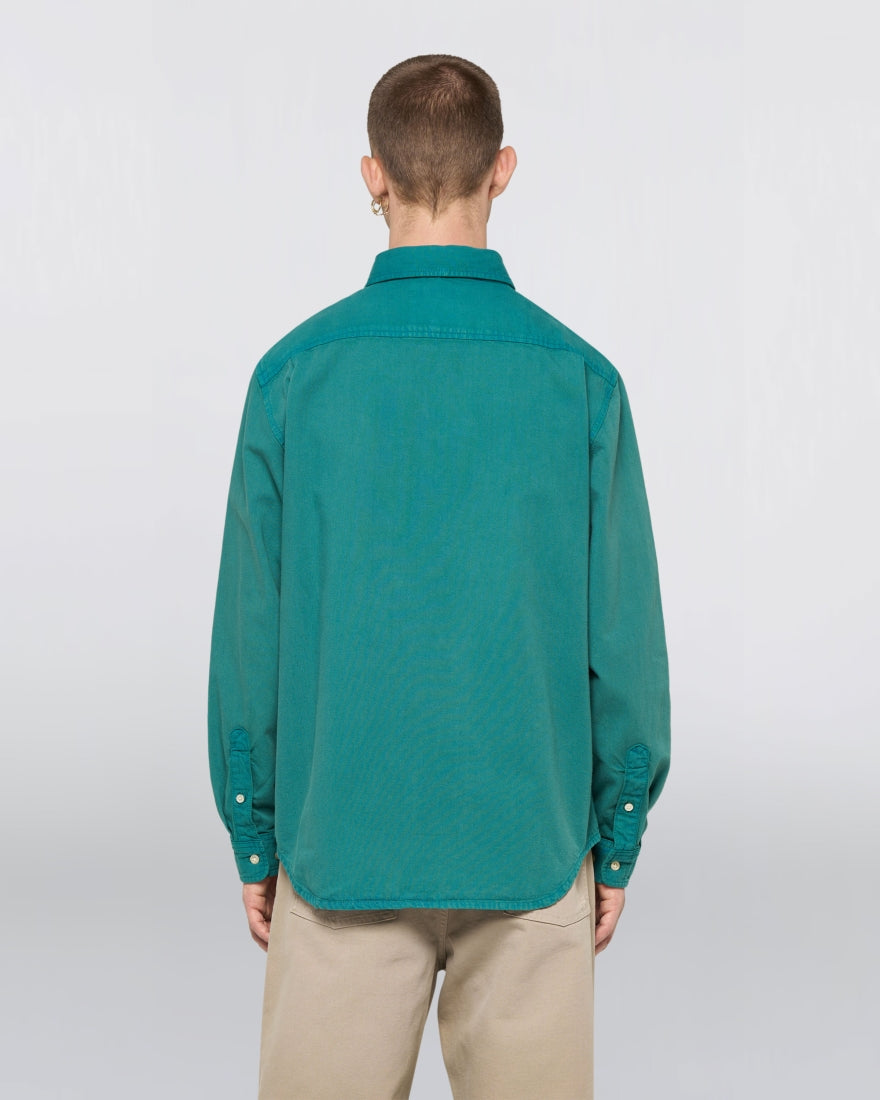 Edwin Arlo Shirt LS - Blue- Mediterranea Overdyed