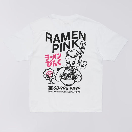 Ramen Pink T-Shirt - White