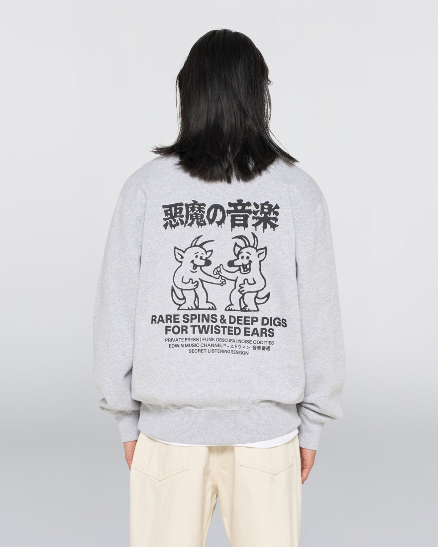 Edwin Rare Spins Sweat - Grey Marl