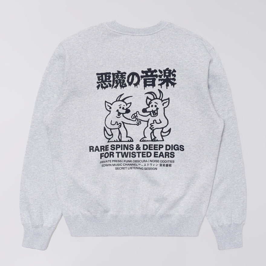 Edwin Rare Spins Sweat - Grey Marl