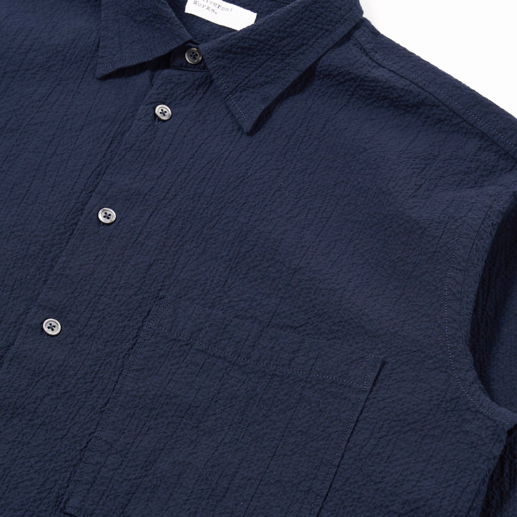 Universal Seersucker Lucky Shirt - Navy