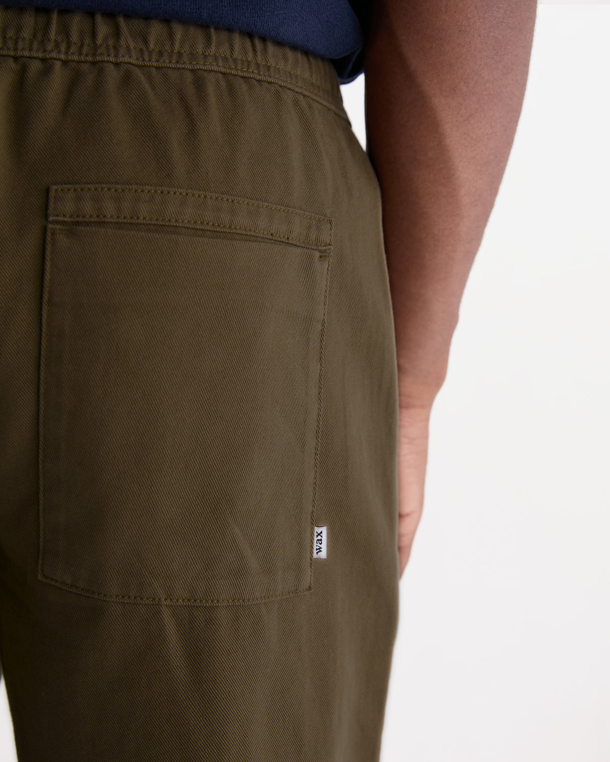Kurt Trouser Organic Cotton Twill - Dark Khaki
