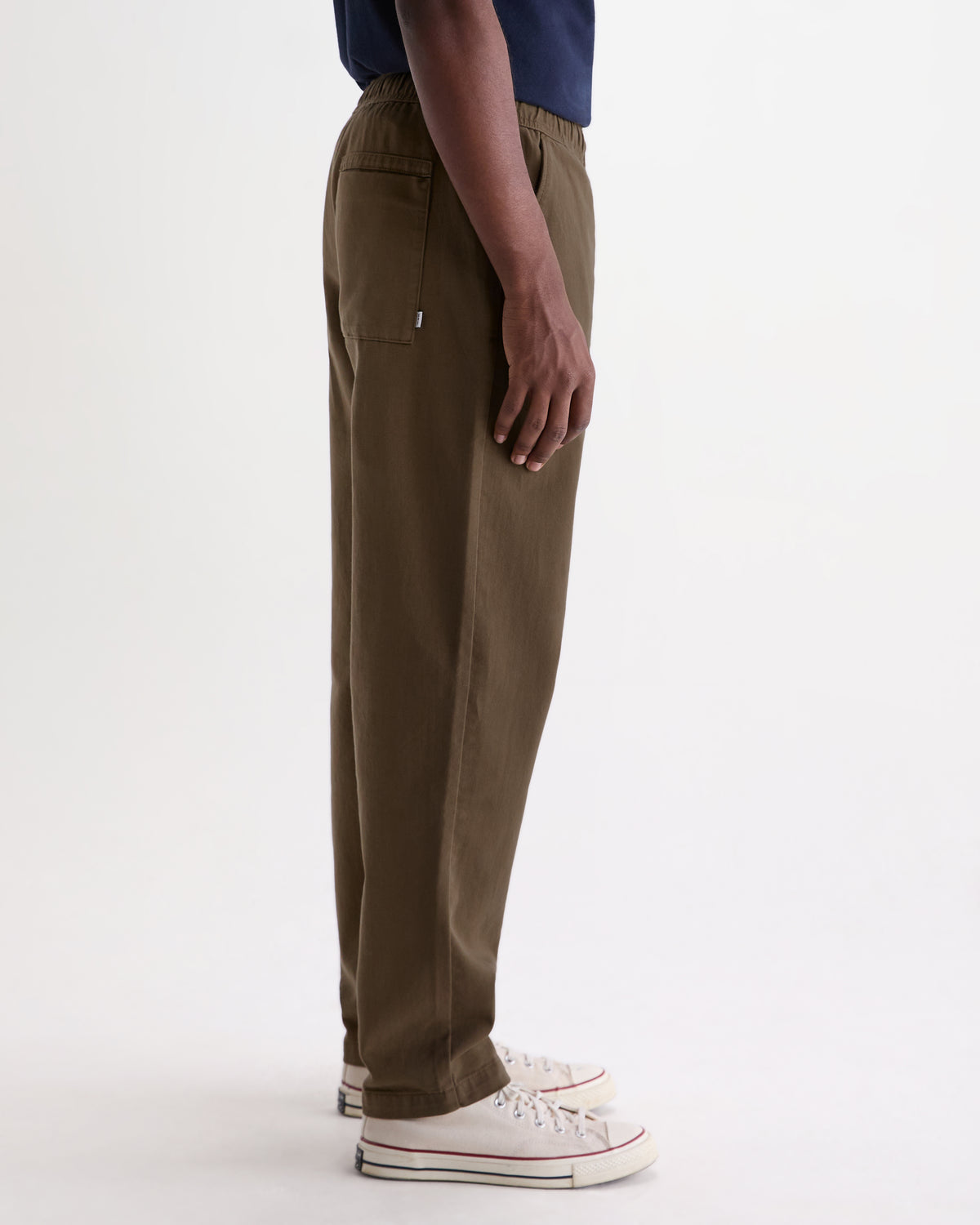 Kurt Trouser Organic Cotton Twill - Dark Khaki