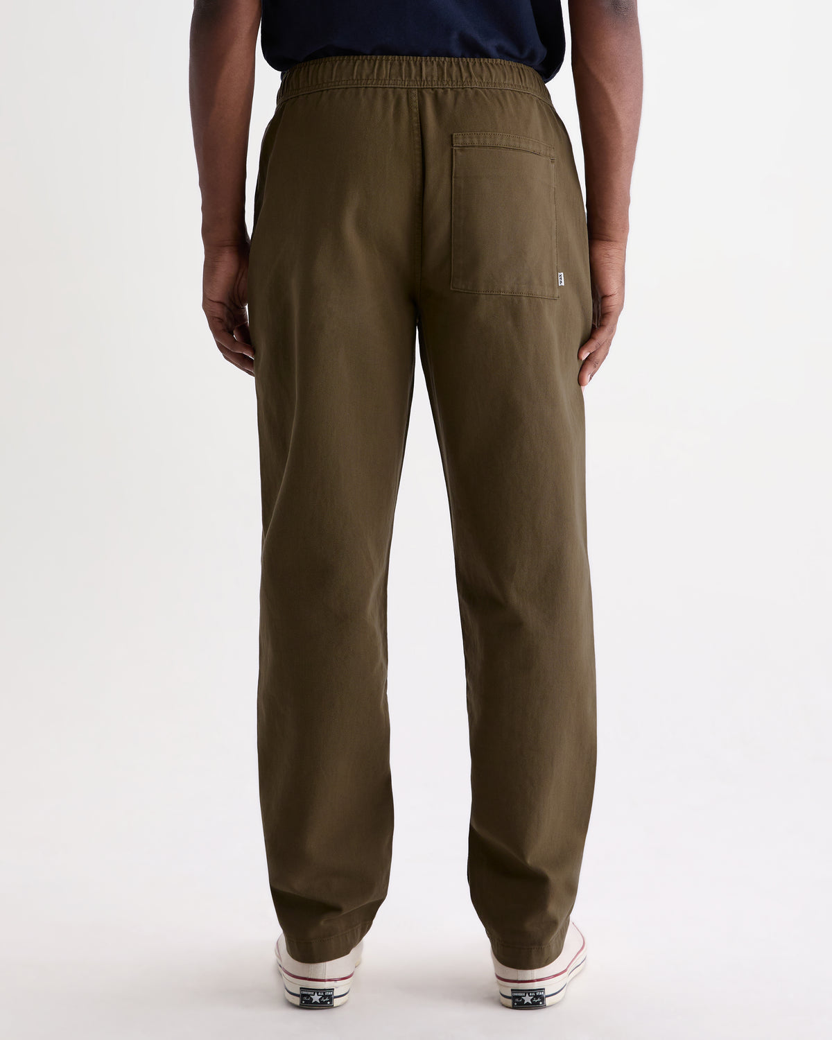 Kurt Trouser Organic Cotton Twill - Dark Khaki