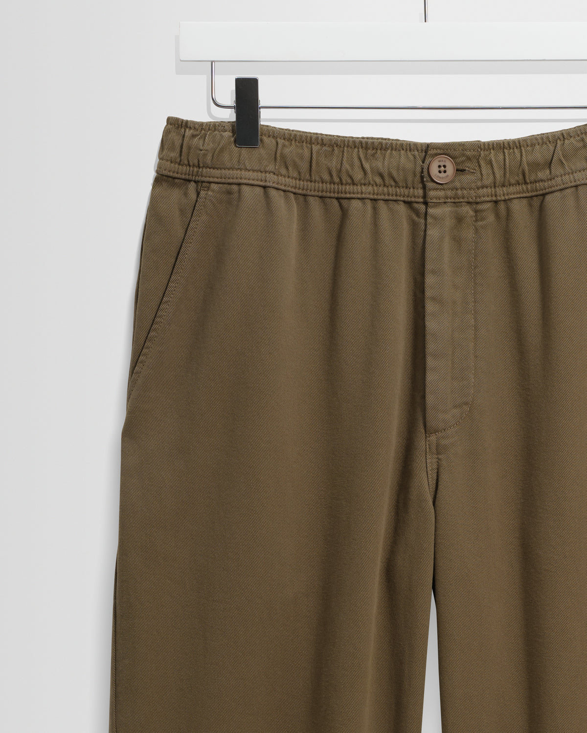 Wax Kurt Trouser Organic Cotton Twill - Dark Khaki