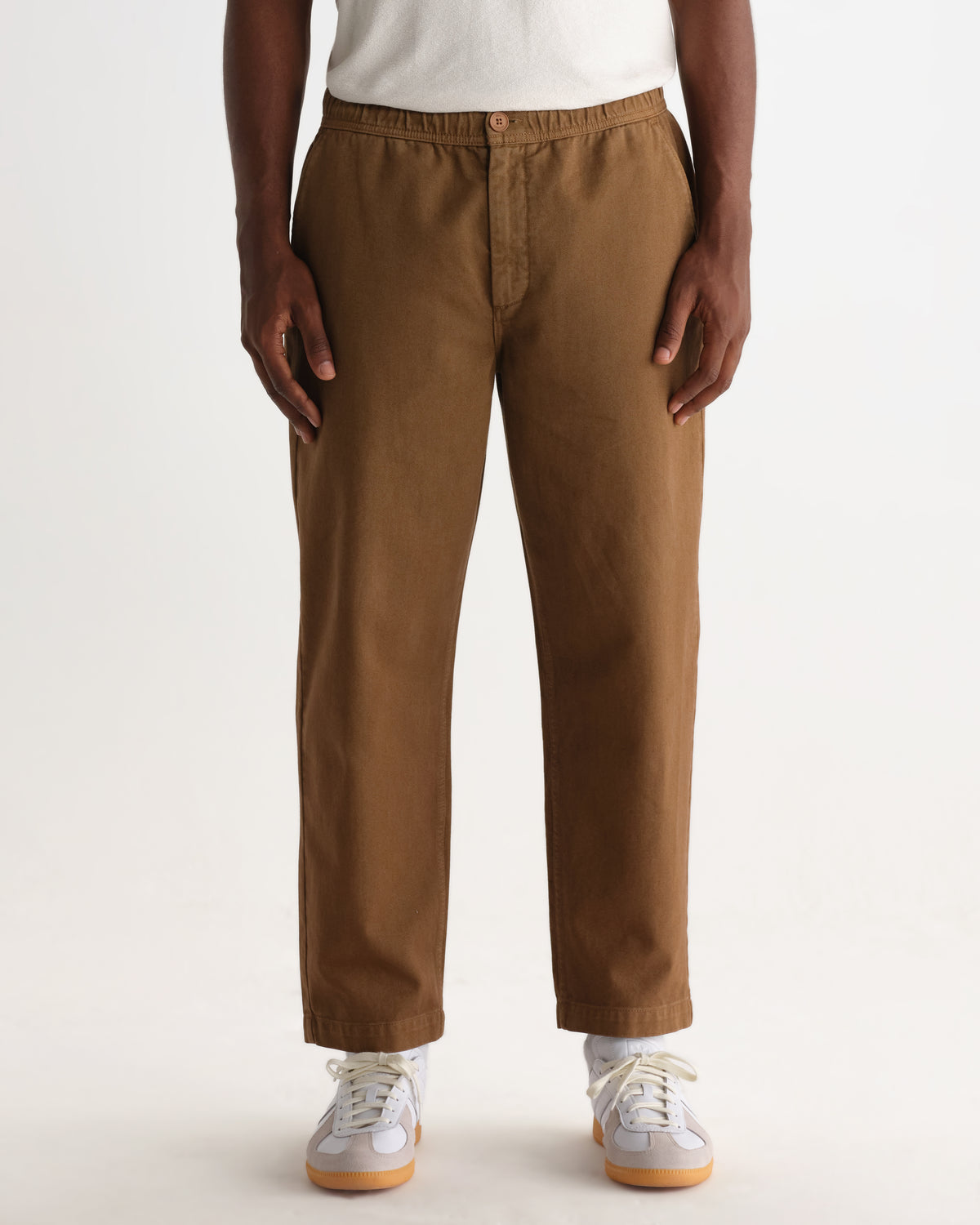 Kurt Trouser Organic Cotton Twill - Dark Tan