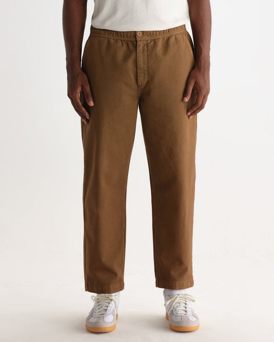 Kurt Trouser Organic Cotton Twill - Dark Tan