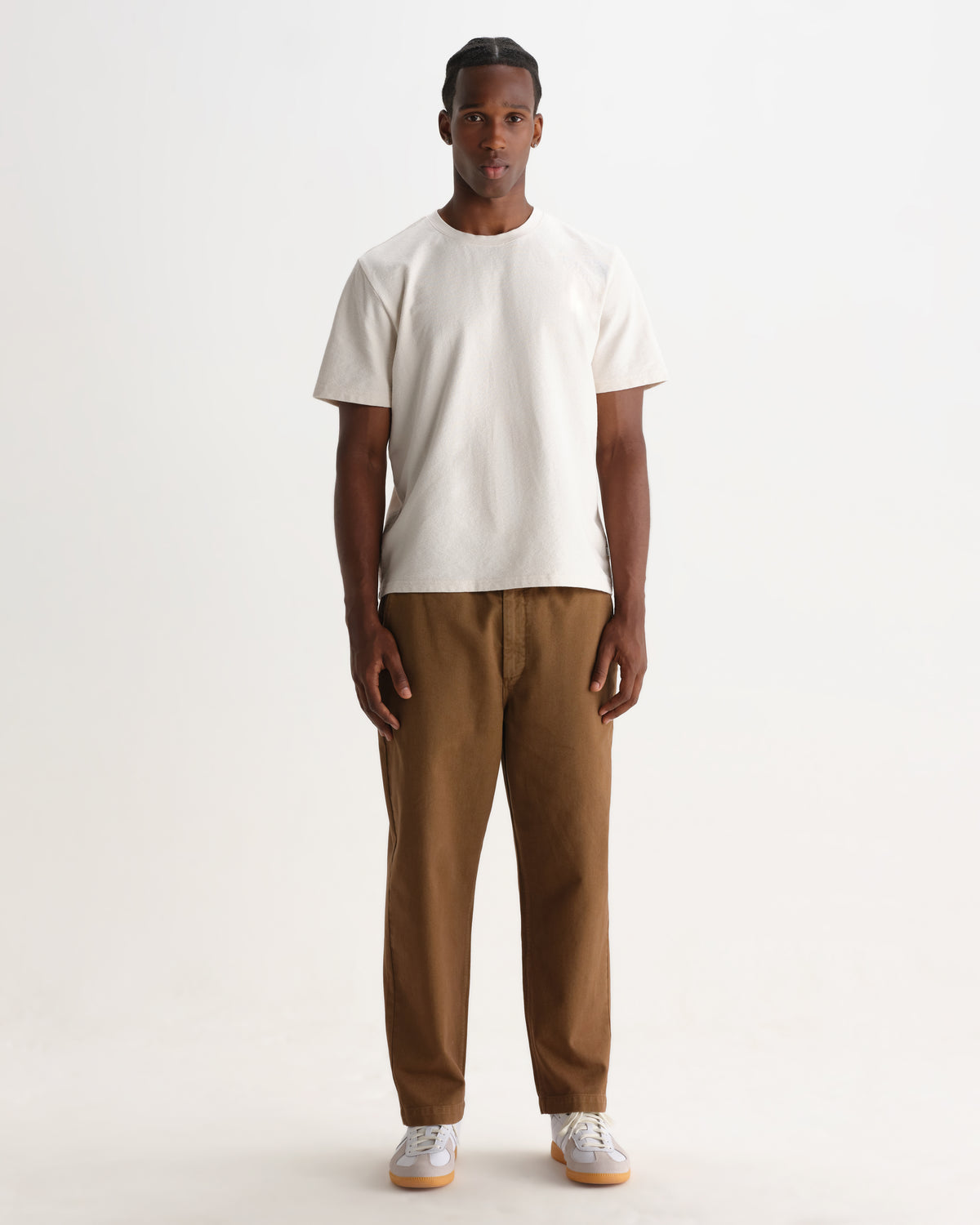 Wax Kurt Trouser Organic Cotton Twill - Dark Tan