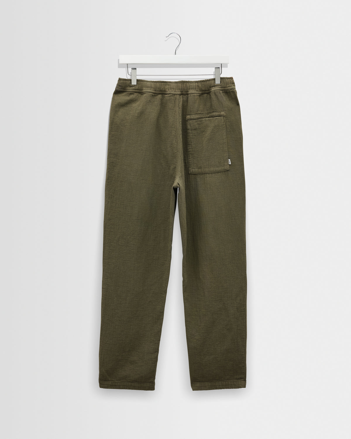 Wax Kurt Trouser Cotton Linen Crinkle - Khaki