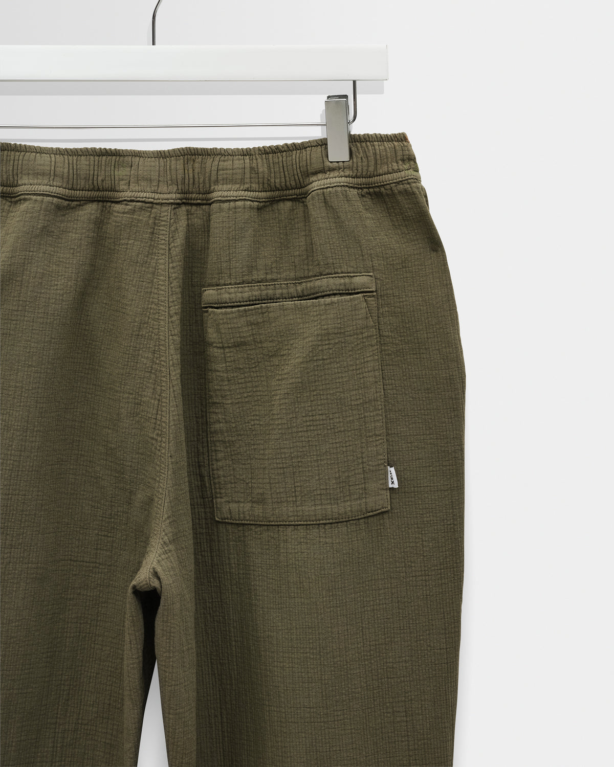 Wax Kurt Trouser Cotton Linen Crinkle - Khaki