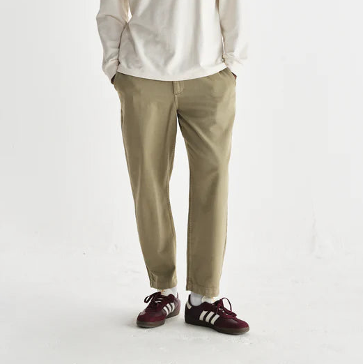 Kurt Organic Cotton Trousers - Light Khaki