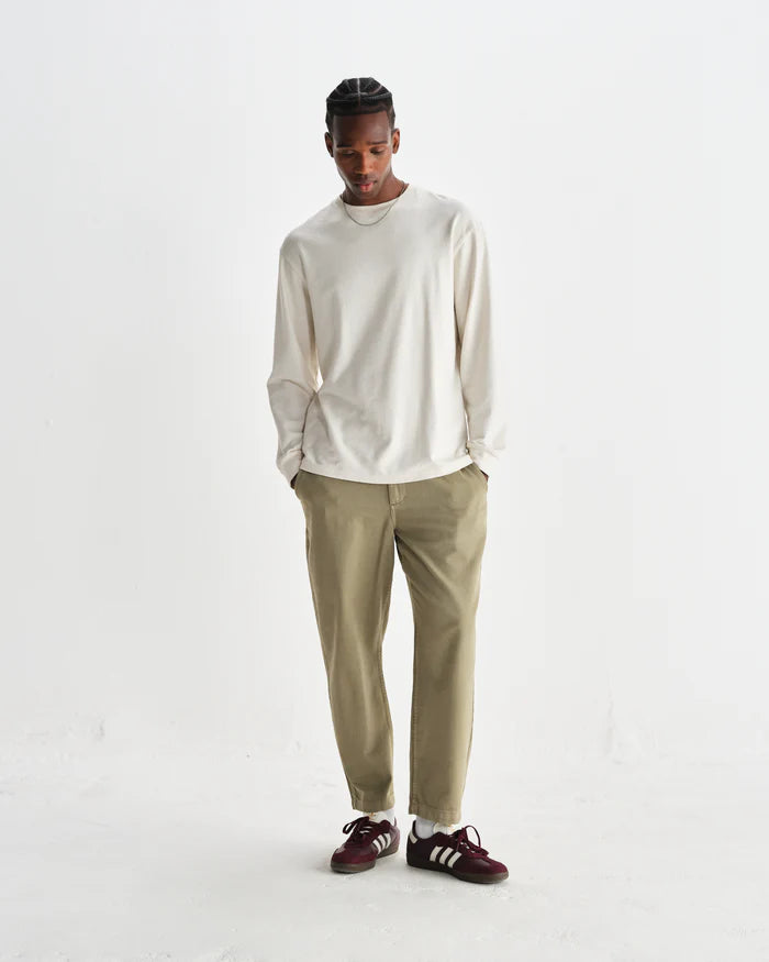 Kurt Organic Cotton Trousers - Light Khaki