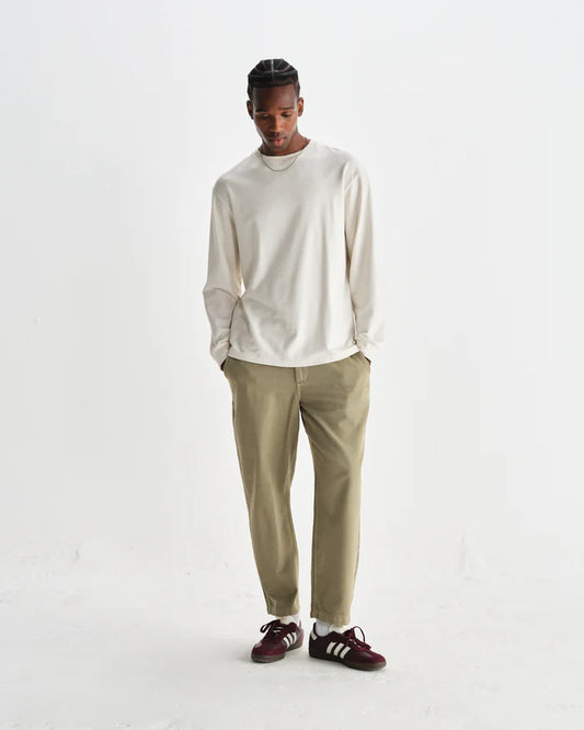 Kurt Organic Cotton Trousers - Light Khaki