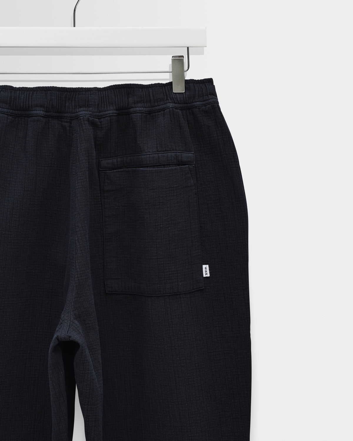 Wax Kurt Trouser Cotton Linen Crinkle - Navy