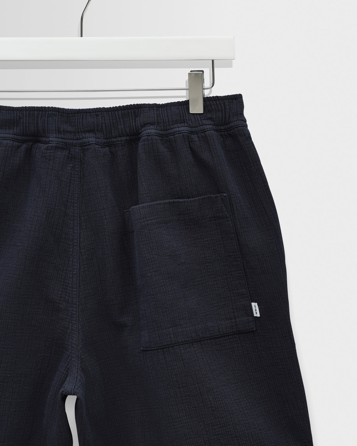 Kurt Cotton Linen Crinkle Shorts - Navy