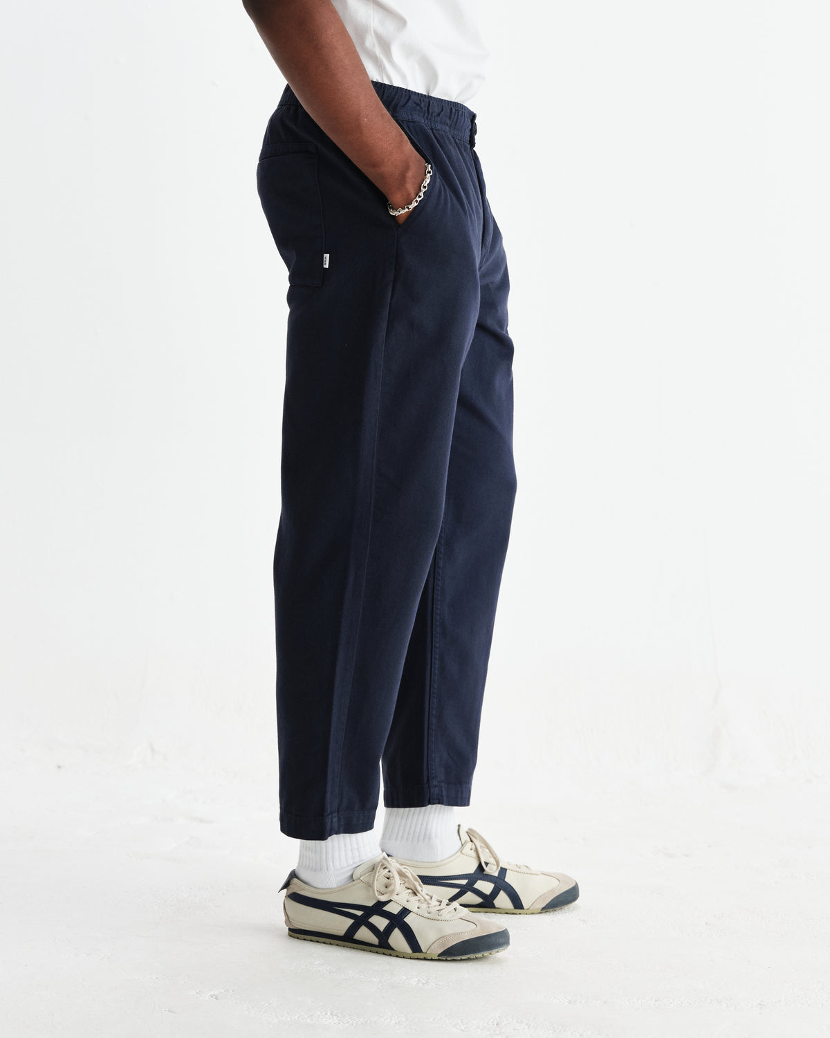Wax Kurt Trouser Organic Cotton Twill - Navy