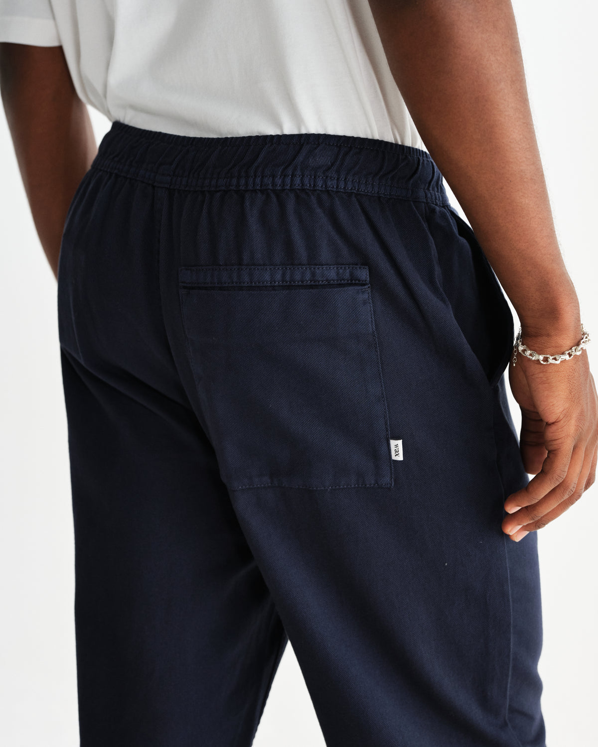 Wax Kurt Trouser Organic Cotton Twill - Navy