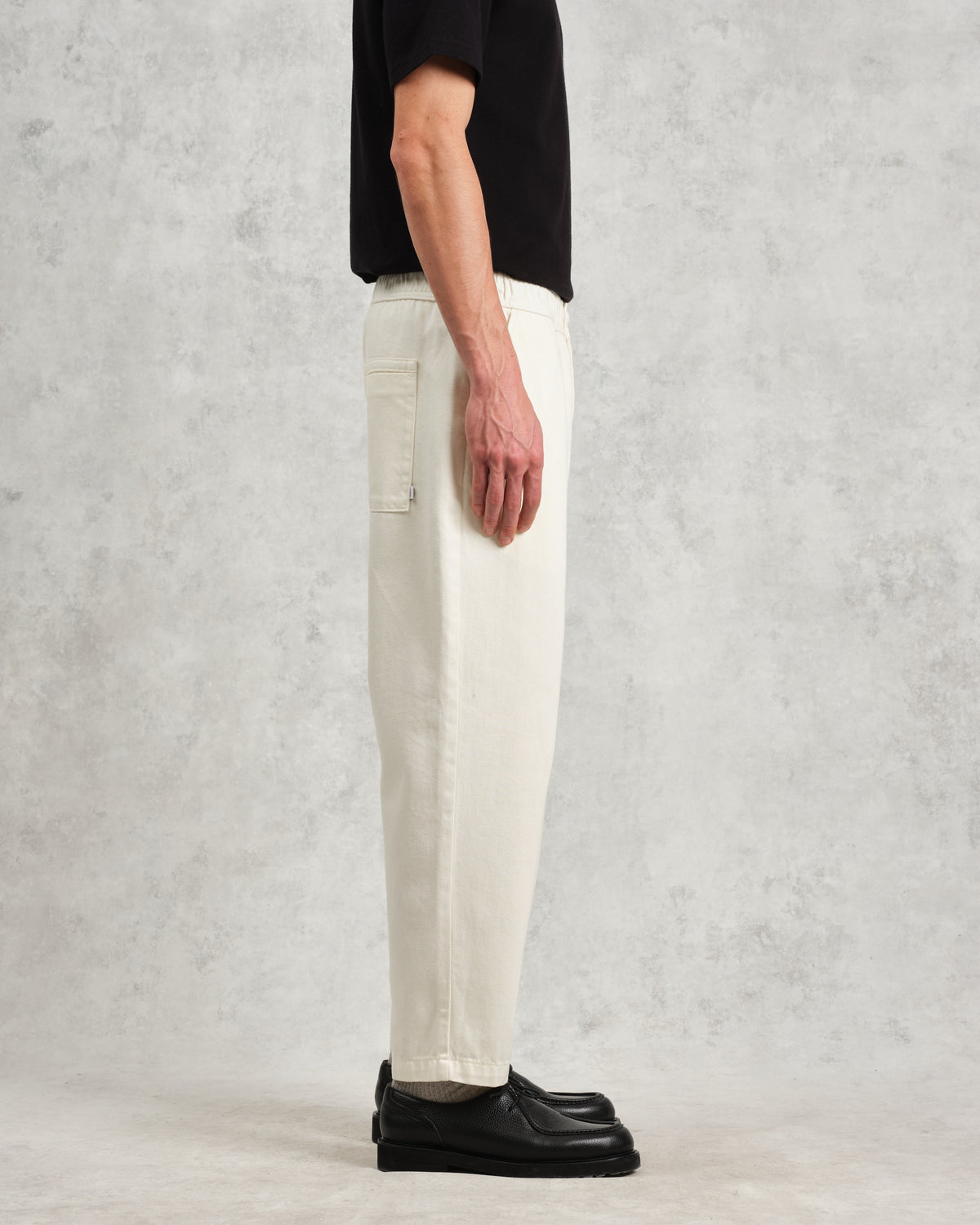 Wax Kurt Trouser Organic Cotton Twill - Off White