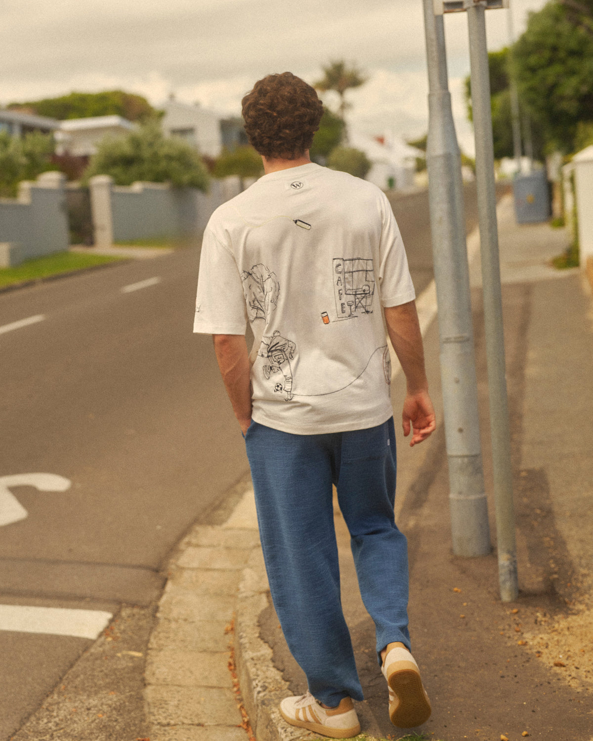 Milton  Organic Cotton London Graphic T-Shirt - Off White