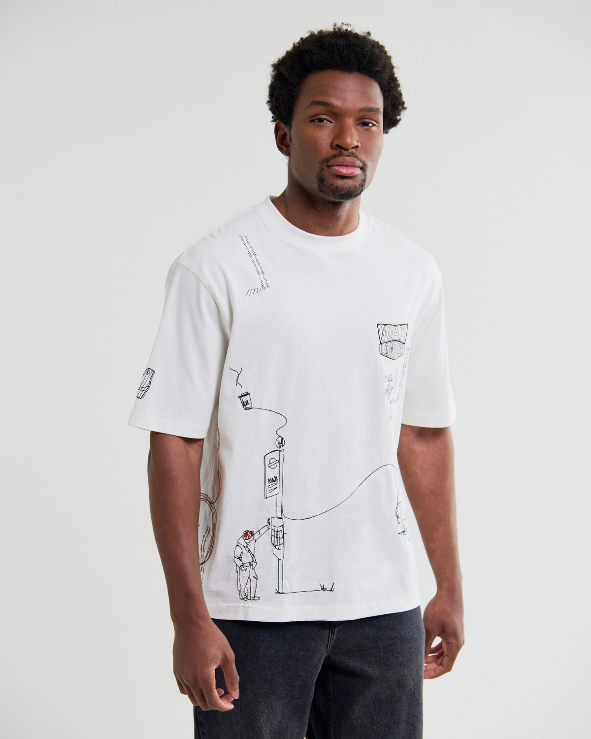 Milton  Organic Cotton London Graphic T-Shirt - Off White