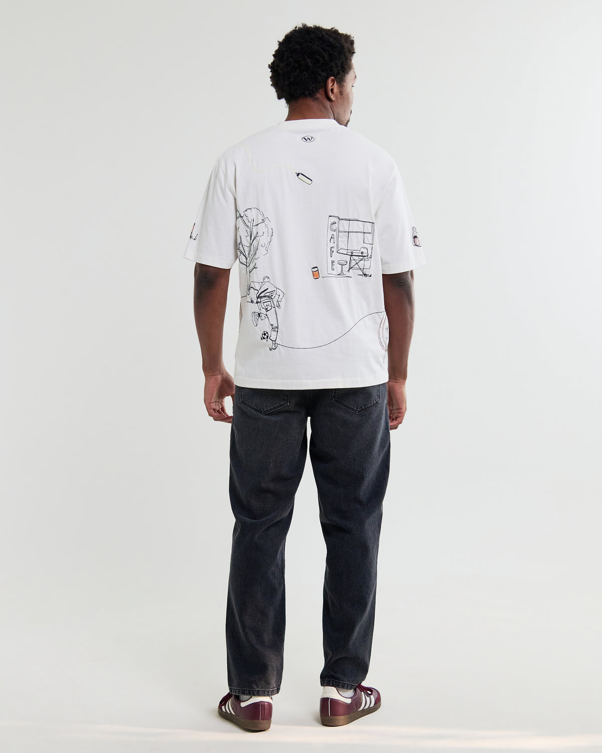 Milton  Organic Cotton London Graphic T-Shirt - Off White