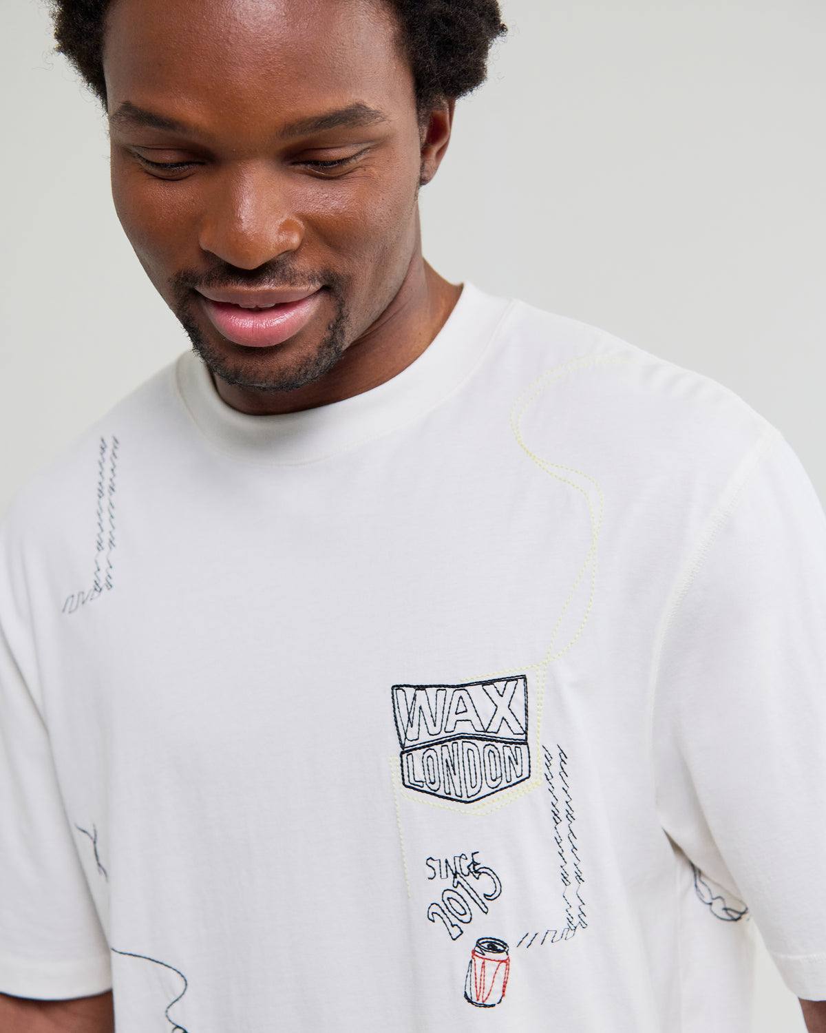 Milton  Organic Cotton London Graphic T-Shirt - Off White