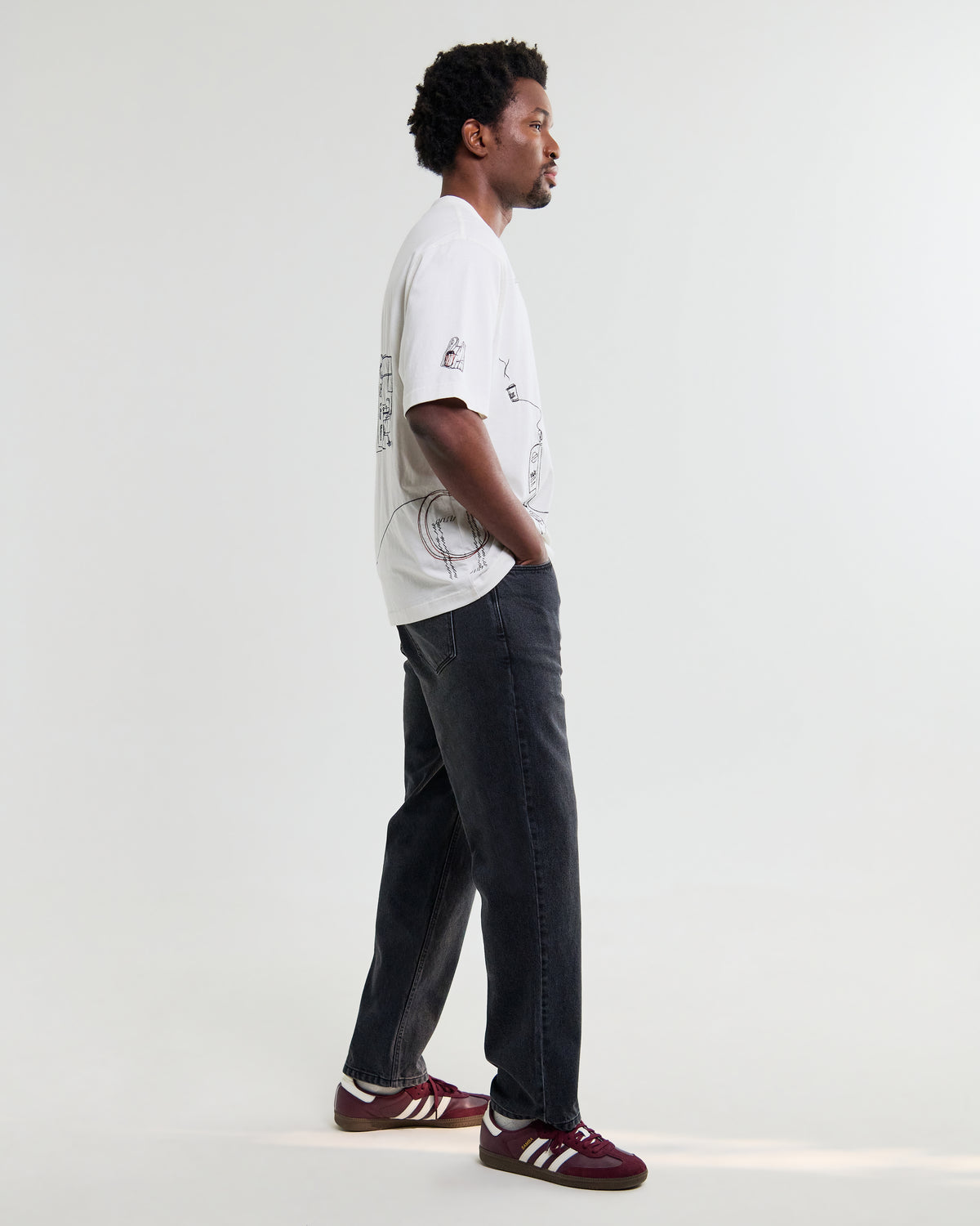 Milton  Organic Cotton London Graphic T-Shirt - Off White