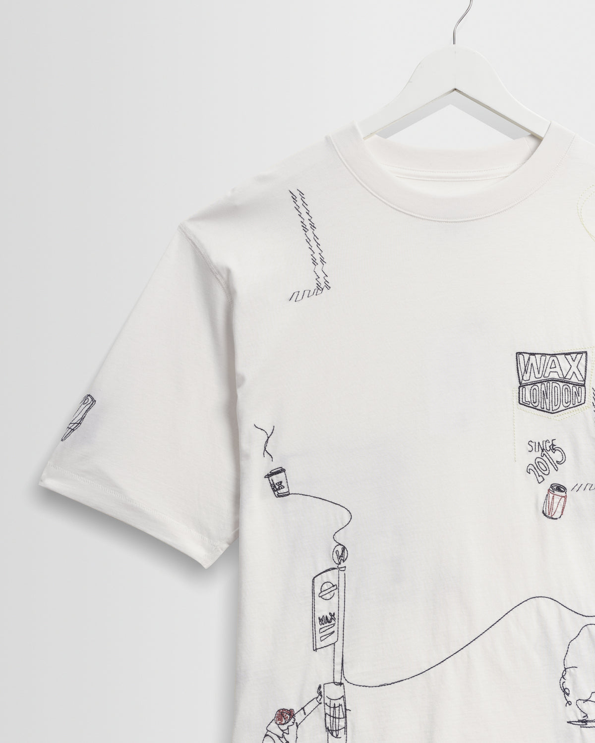 Milton  Organic Cotton London Graphic T-Shirt - Off White