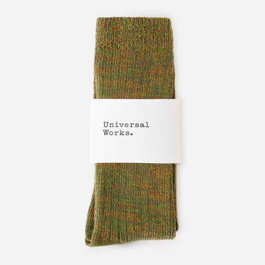 Slub Knit Sock - Olive