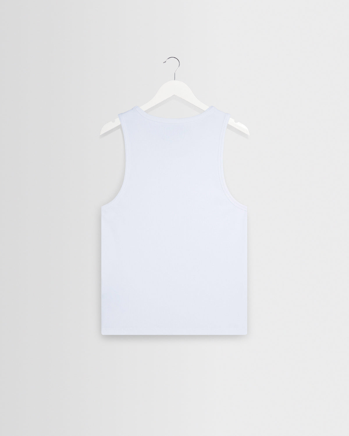 Montague Ribbed Organic Cotton Vest - White