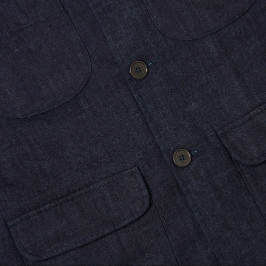 Labour Jacket Brushed Denim - Indigo