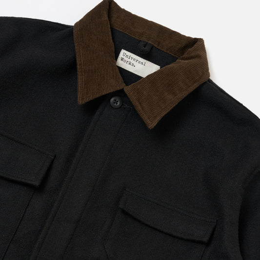 Military Fatigue Jacket Mowbray - Black