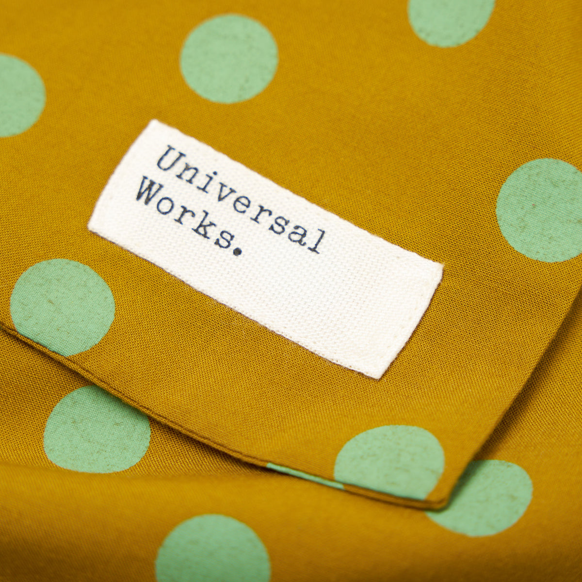 Evening Scarf Bold Dot Print - Mustard