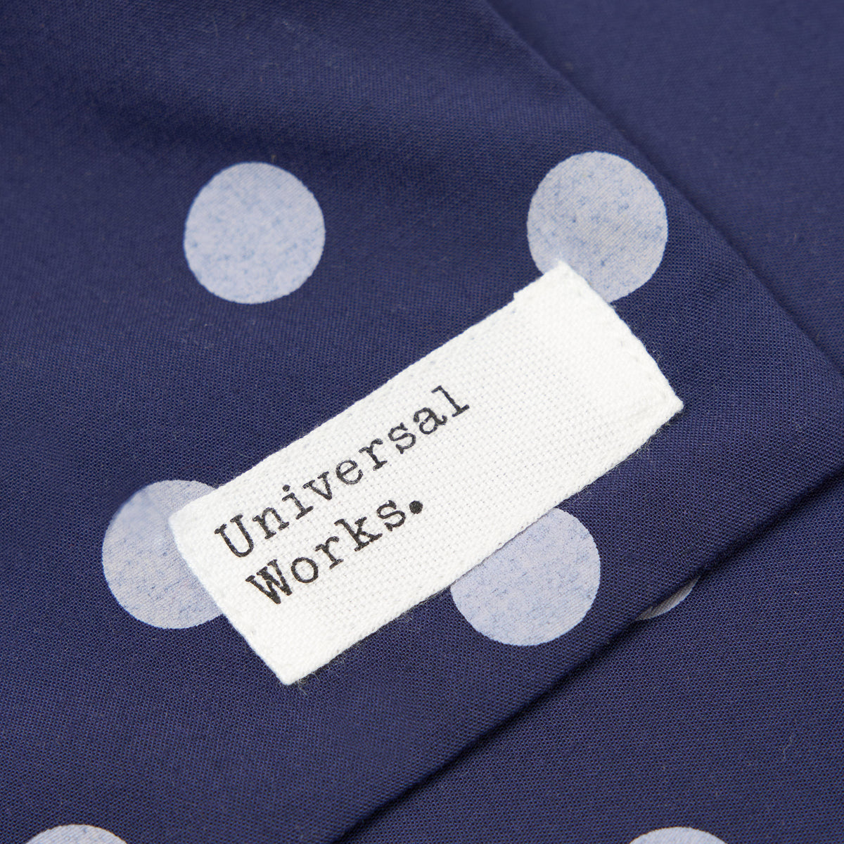 Evening Scarf Bold Dot Print Rayon - Navy