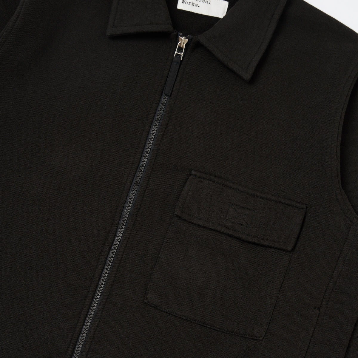 Tyler Sweat Jacket Brush Back Sweat - Black