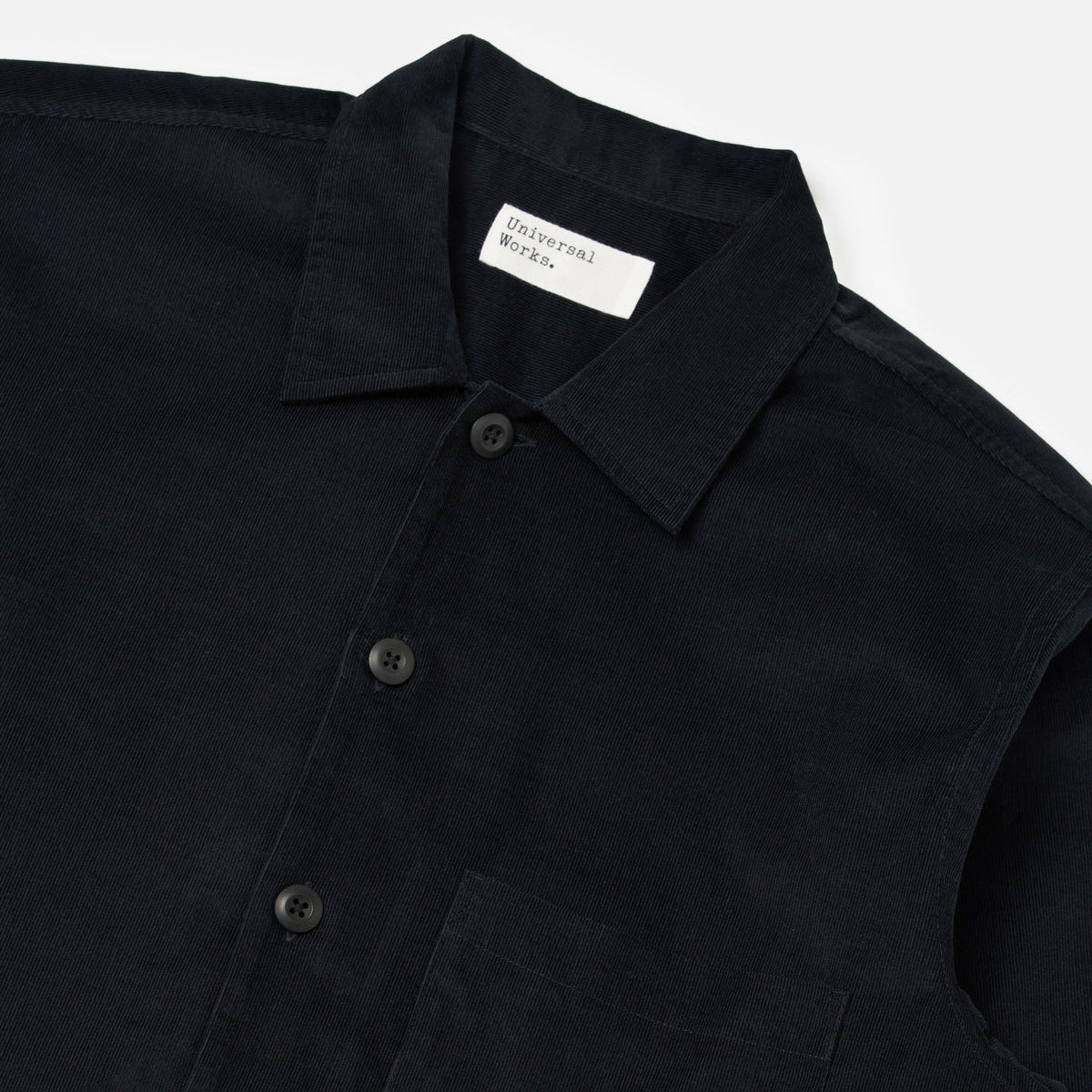 Fatigue Shirt Organic Fine Cord - Black