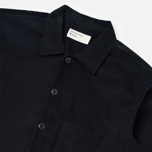 Fatigue Shirt Organic Fine Cord - Black