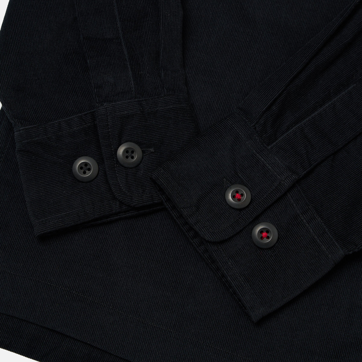 Fatigue Shirt Organic Fine Cord - Black