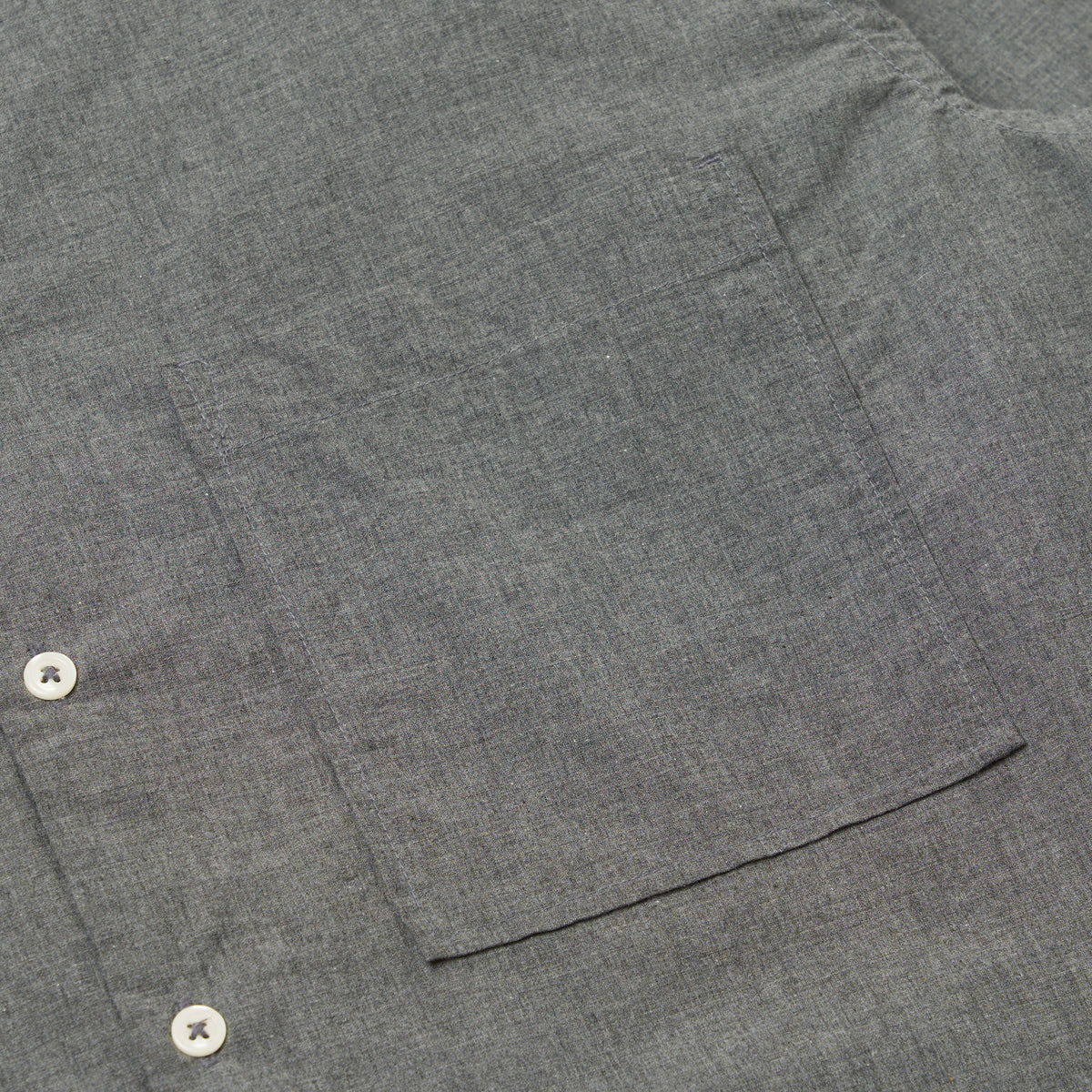 Lucky Shirt Organic Chambray- Charcoal
