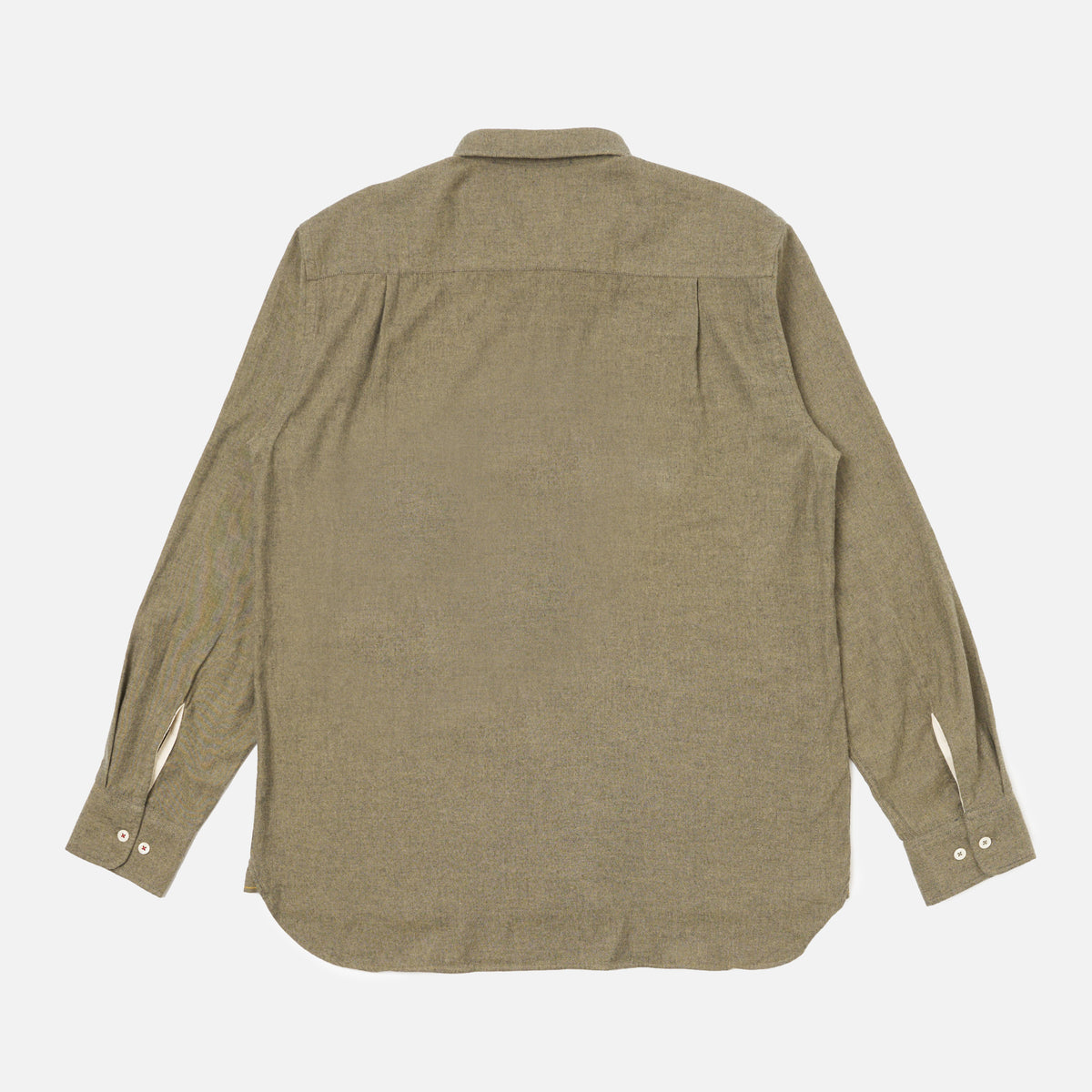 Square Pocket Shirt Brushed Twill Marl - Mustard