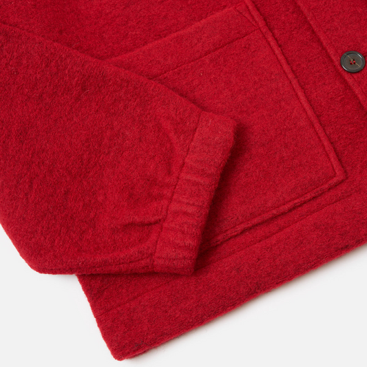 Rams Jacket Wool Fleece - Red