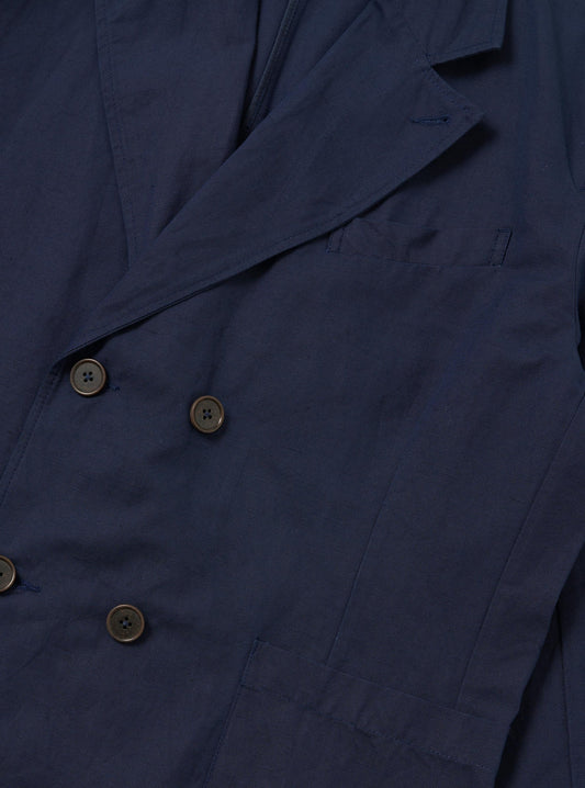 Manor Jacket Linen Weave Slub - Navy