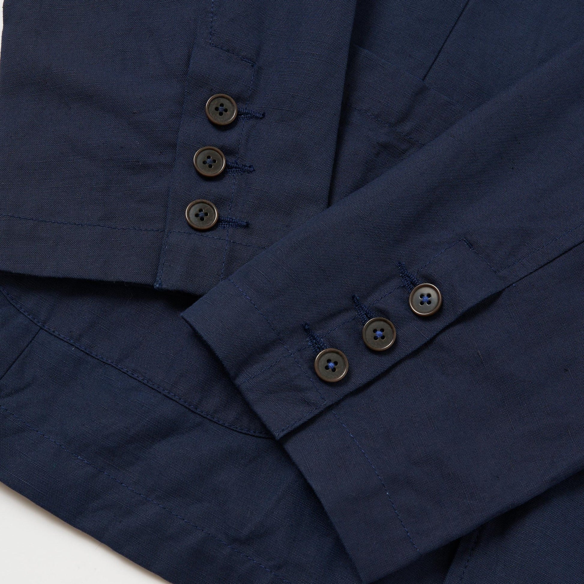 Universal Manor Jacket Linen Weave Slub - Navy