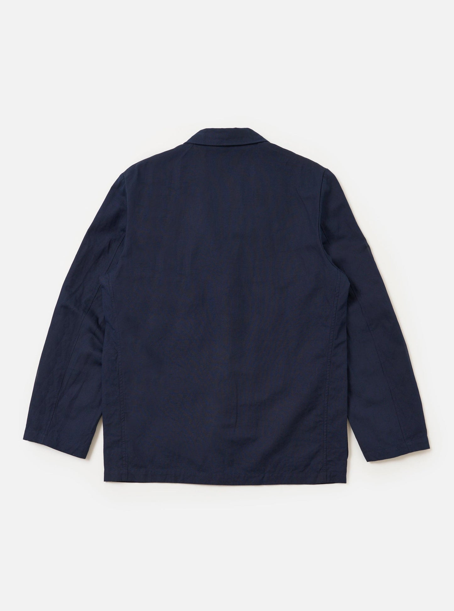 Linen Slub Weave Two Button Jacket - Navy