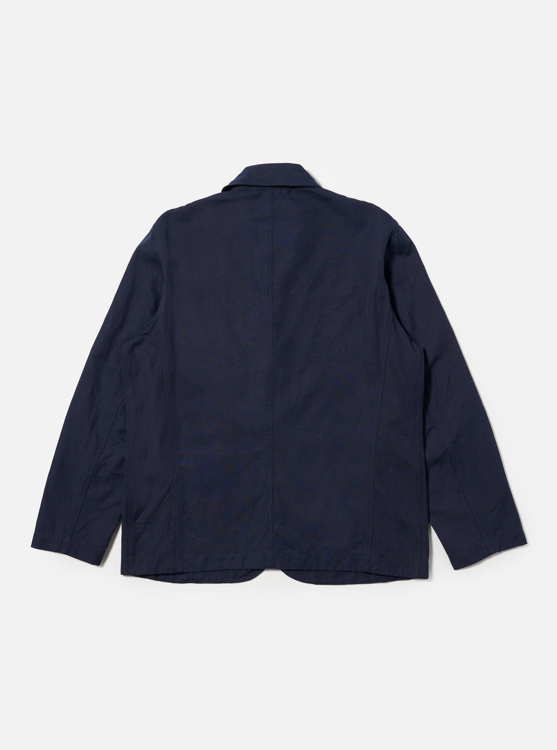 Universal Linen Slub Weave Bakers Jacket - Navy