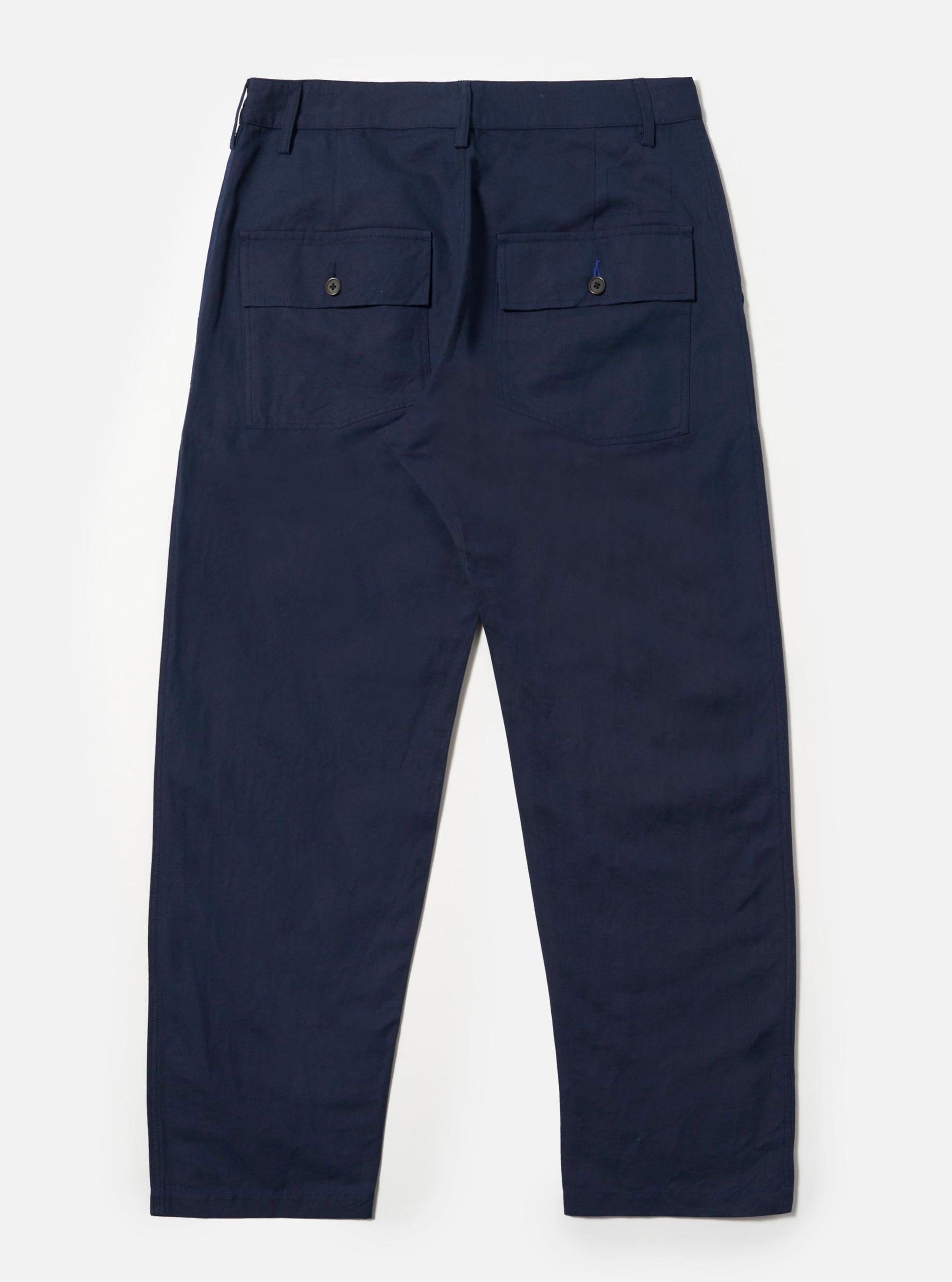 Universal Linen Slub Weave Dizzy Trouser - Navy