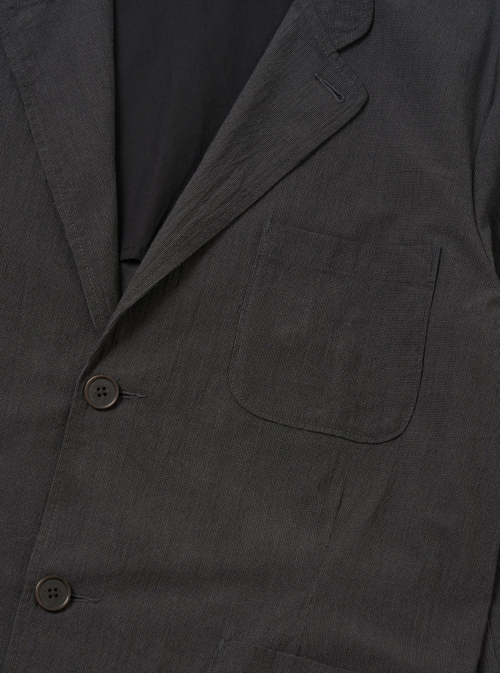 Universal Seattle Cotton Two Button Jacket - Charcoal