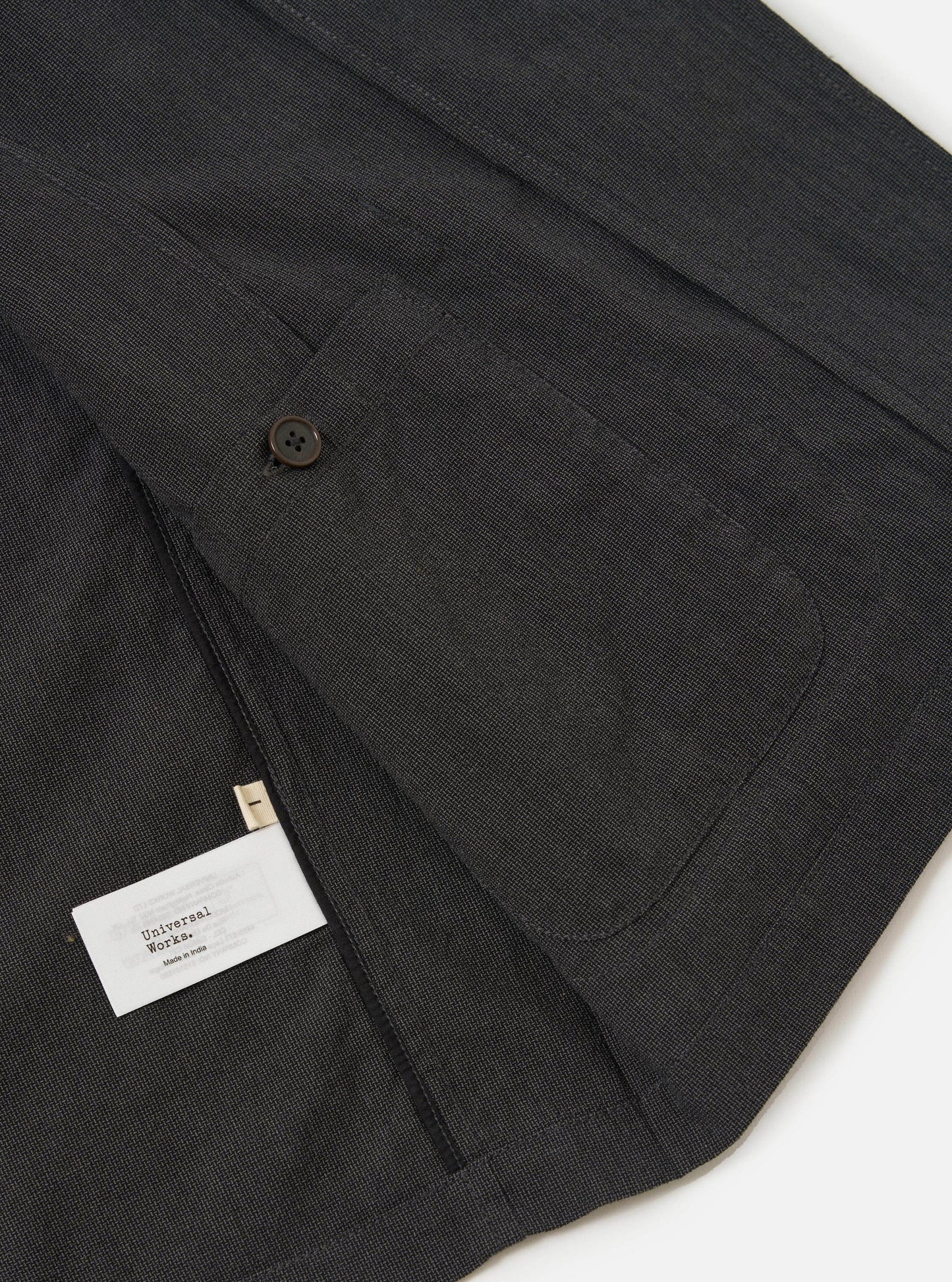Seattle Cotton Two Button Jacket - Charcoal