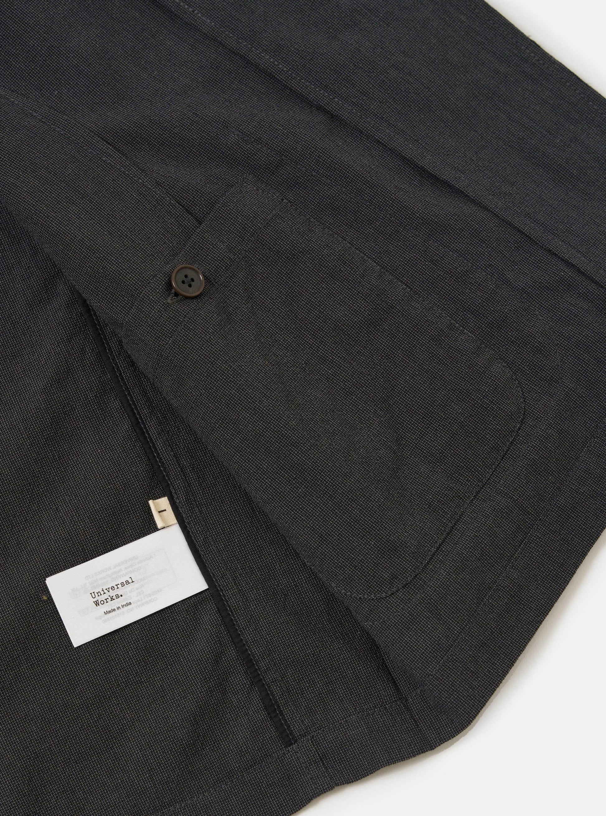 Universal Seattle Cotton Two Button Jacket - Charcoal
