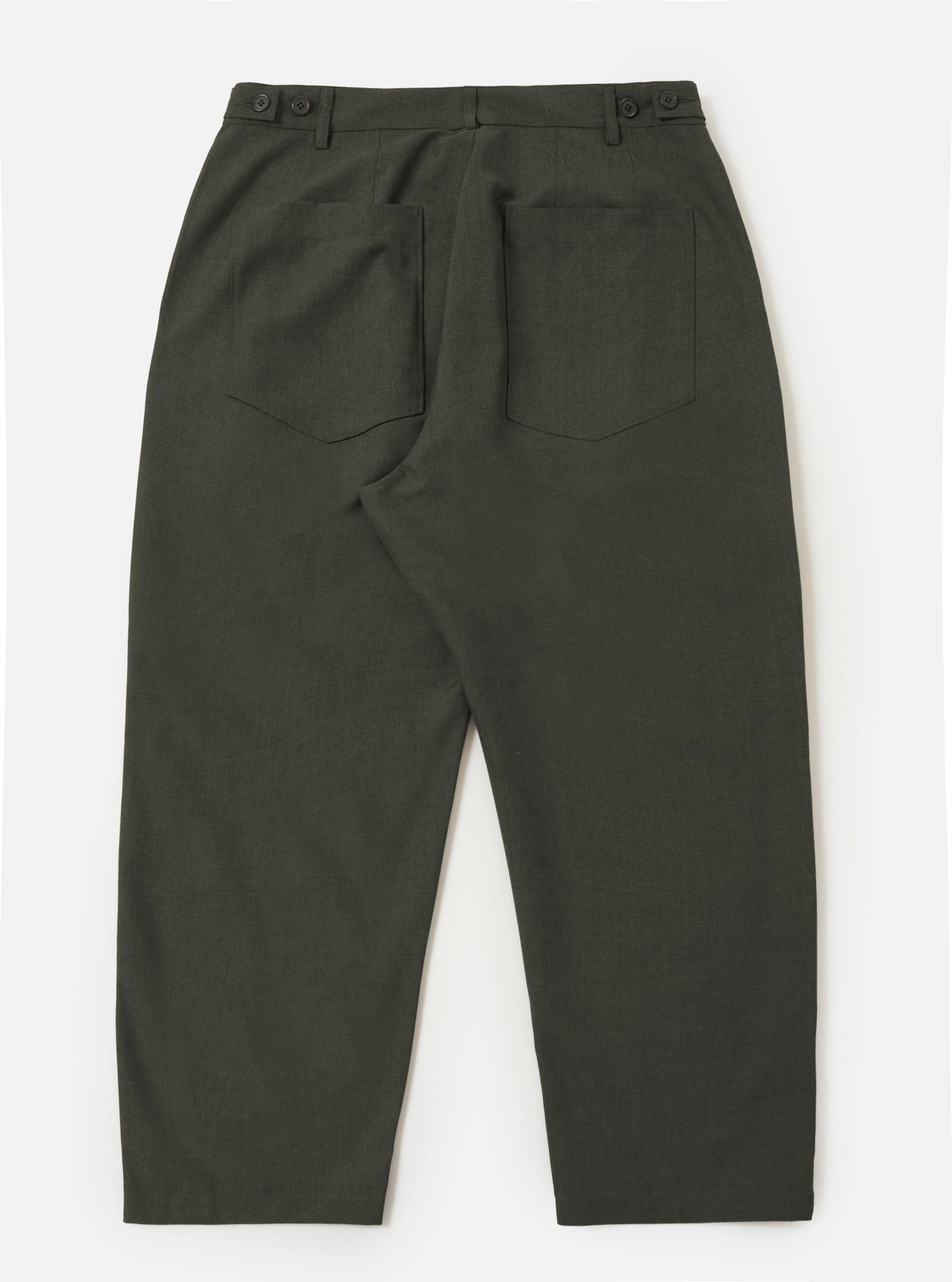 Universal Tropical Suiting Dutch Pant - Olive Marl